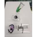 5" Bubbler- Cannabis leaf